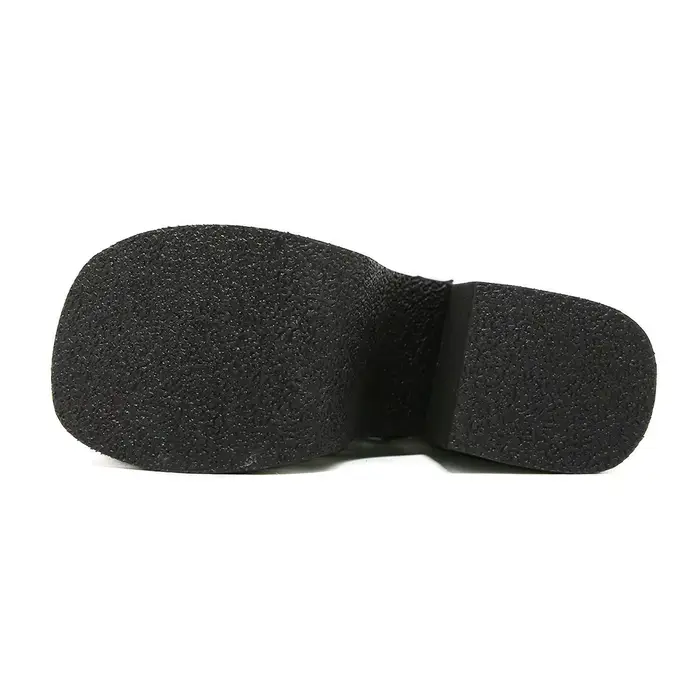 Gdgydh Style Punk noir Rivet boucle talons hauts chaussures pour femmes à la mode gothique imperméab