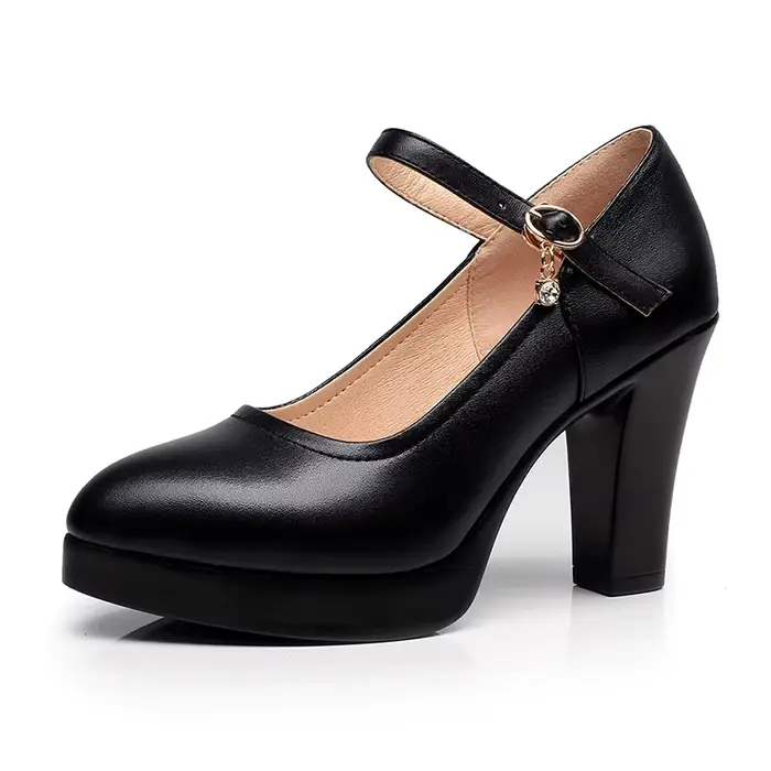 Escarpins à plateforme à talons hauts pour femme, nouvelle collection printemps 2026, avec boucle, c