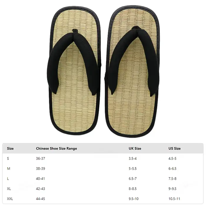 Geta japonais en paille