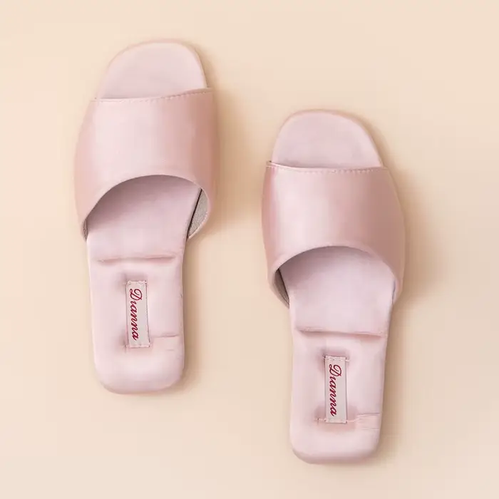 Nouvelles mules de luxe en satin pour femmes
