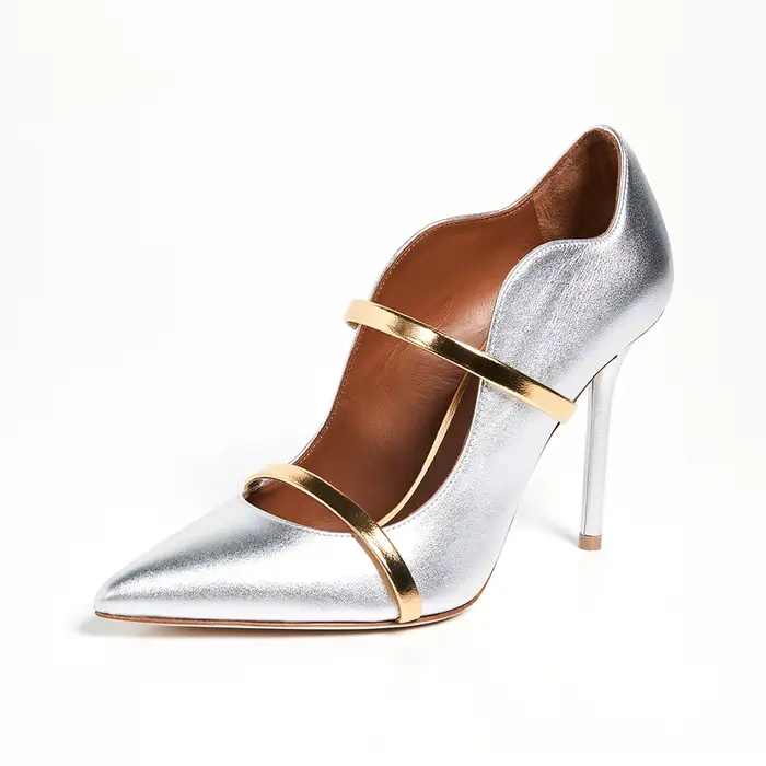 Chim2025-Escarpins de Mariage pour Femme, Brcorporelle PU, Argent, Or, Grande Taille, ix, Dames, Cha