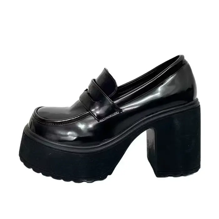 Mary Janes femmes oes Thi Bot rehaussant Faionable printemps automne rétro talons hauts romain Sle semelle en caoutchouc collée