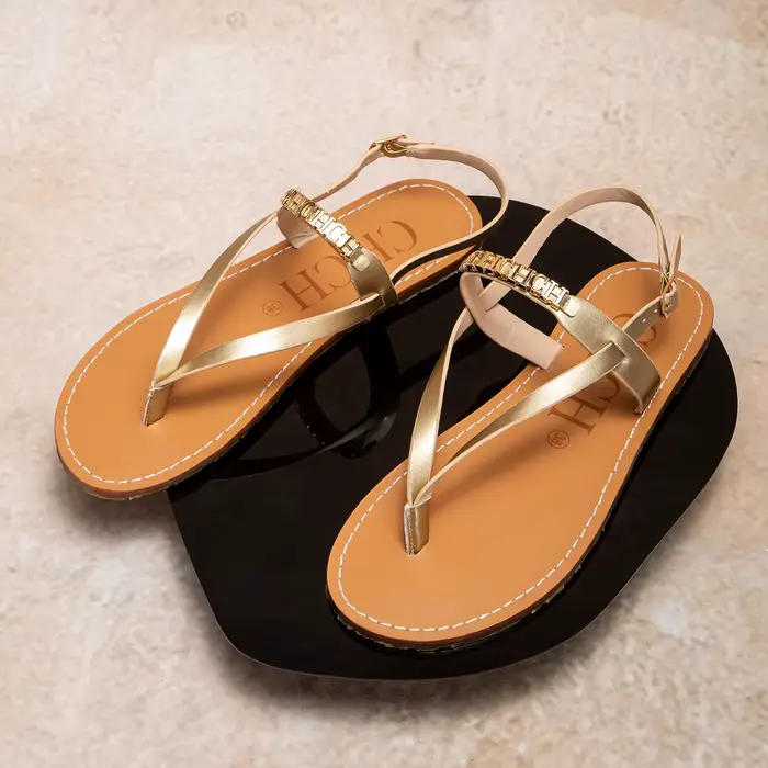 Sandales pour femmes, Design à sangle, Cool et Simple, fabrication soignée, chaussures de plage déco