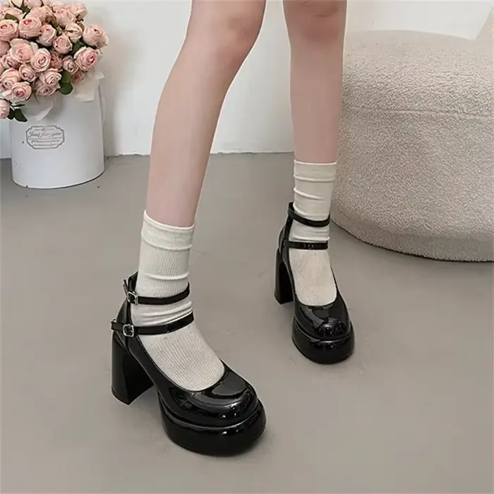 Mary Jane pompes pour femmes filles mode tout nouveau talon épais robe de mariée chaussures printemp
