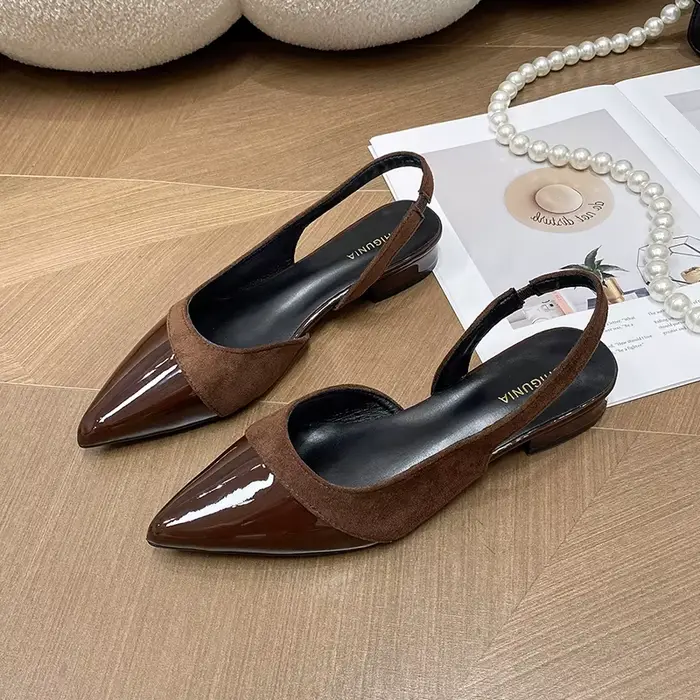 Nouvelle couverture orteil femmes sandales mode sans lacet Singbacks chaussures Eelgant extérieur ta