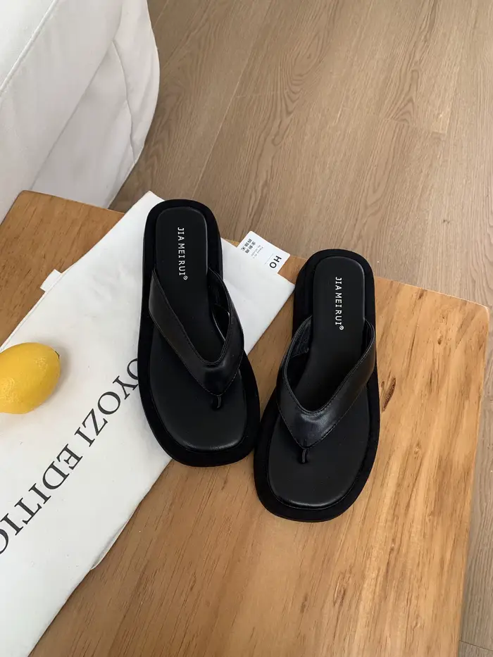 Sandales décontractées à semelle épaisse, nouvelle collection été, chaussures de plage, tongs à enfi