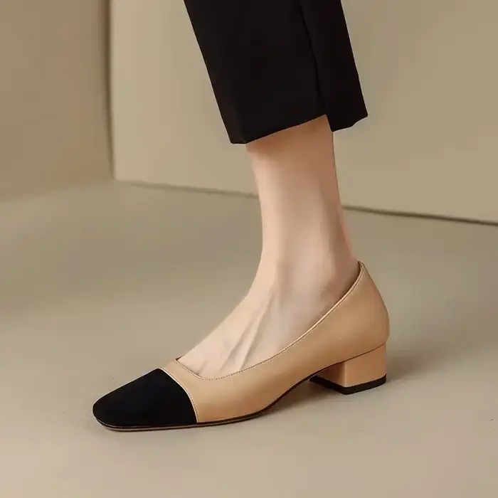 Sandales à talons simples en cuir pour femmes, chaussures à talons optiques, escarpins formels, nouv