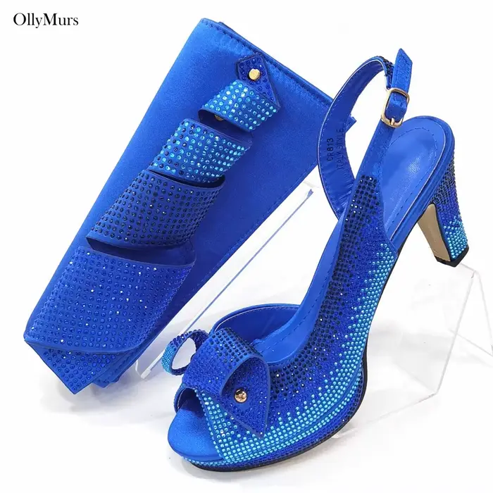 Dernières chaussures italiennes pour femmes avec sacs assortis, ensemble pour fête de mariage, sandales d'été africaines, escarpins 8.5CM, ensemble de chaussures et de sacs