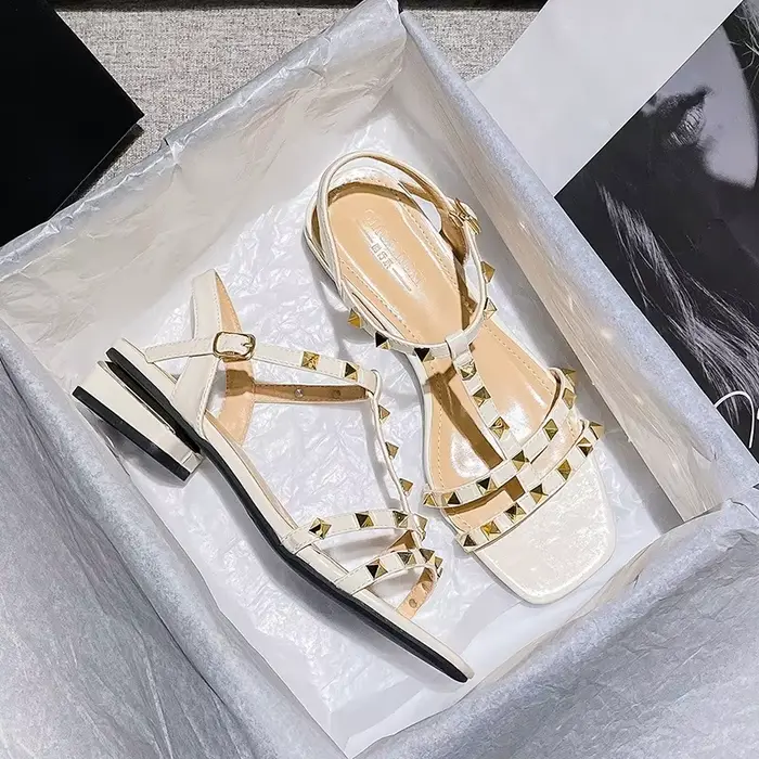 Sandales pour femmes à talons hauts, sandales de mariage pour femmes, sandales en cuir de créateur, 