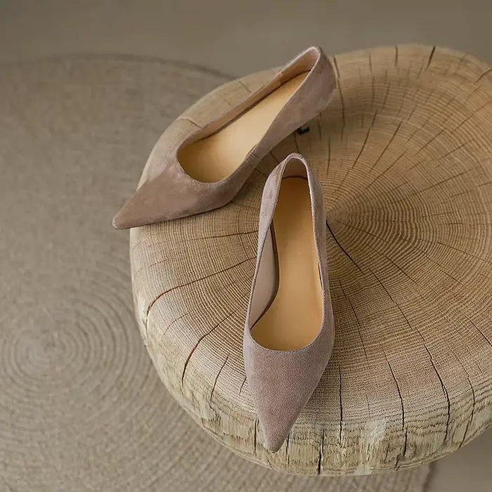 Call TAA-Talon haut fin pointu pour femme, chaussures à plateforme pour femme, escarpins en daim pou