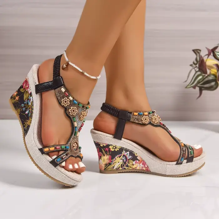 Femme en cuir été mode coin