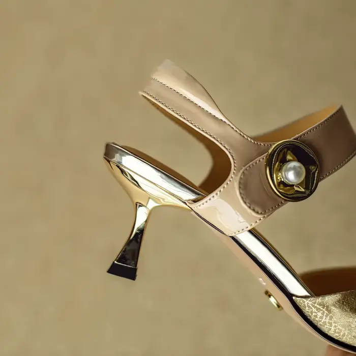 Escarpins à Talons Hauts Fins en Cuir pour Femme