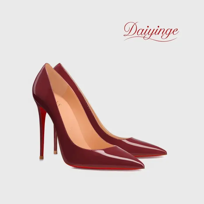 Escarpins à talons hauts pour femmes 2026, nouvelle collection de luxe, semelles rouges, talons aigu
