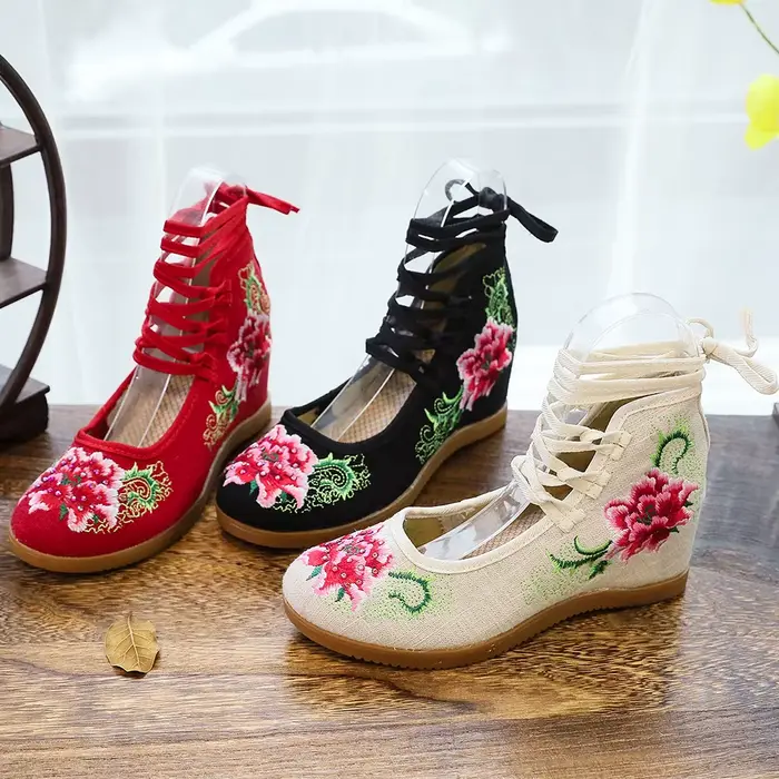 Veowalk-Escarpins Vintage Faits à la Main pour Femme