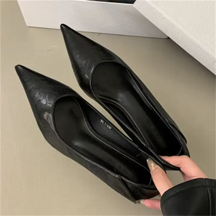 Eilyken-Escarpins à imprimé léopard pour femmes, sandales élégantes à bout pointu, talons bas fins, chaussures de fête de mariage
