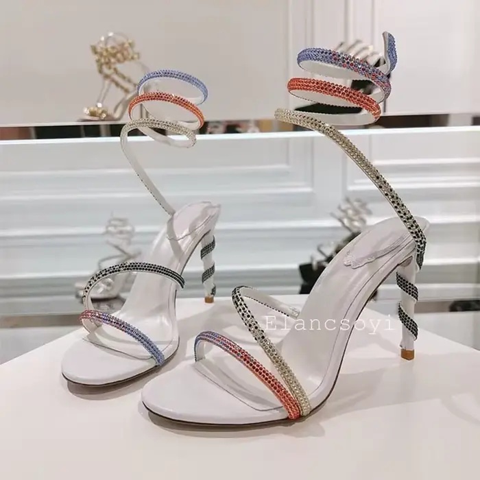 Sandales gladiateur à talons fins pour femmes