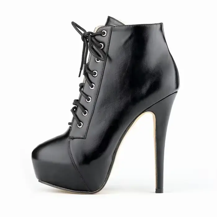 Bottines pour femmes 2026 Mode Sexy 14cm Bout rond Talons fins Plateforme Bottines courtes à la chev