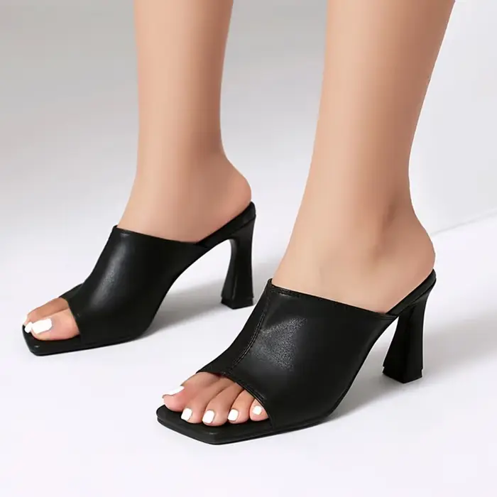 Sandales femmes été talons hauts confortable marche mode décontracté une étape chaussures de mariée 
