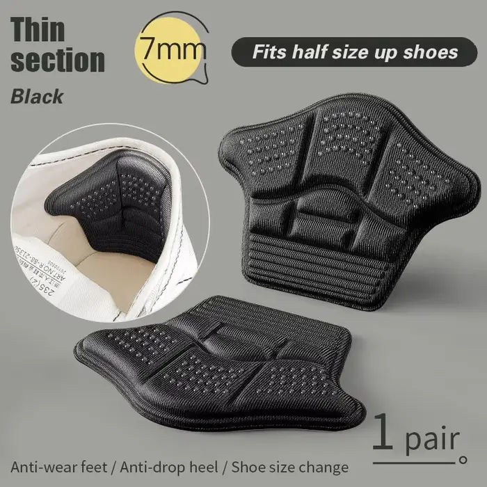 Semelle intérieure de protection du talon pour hommes et femmes, baskets confortables, taille réglab