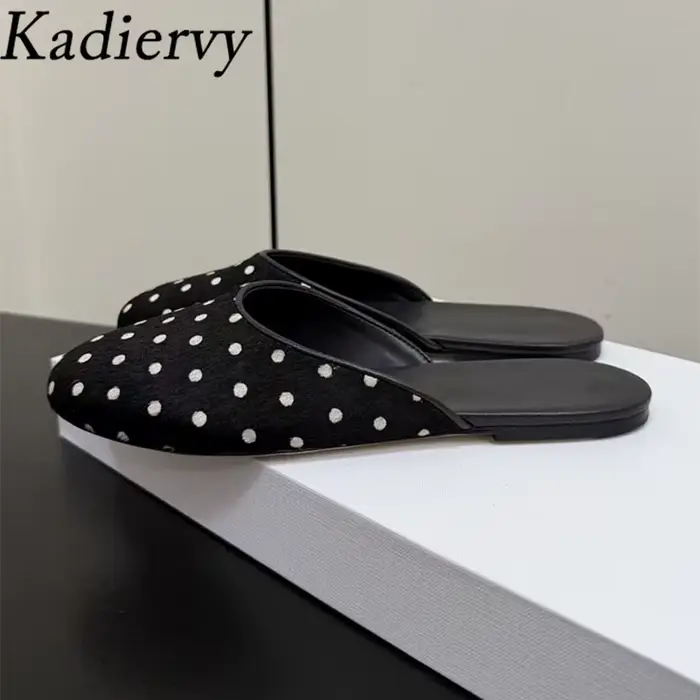 Mules en daim pour femme