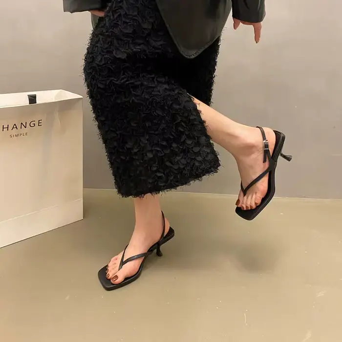 Sandales à Talons Longs et Bas pour Femme