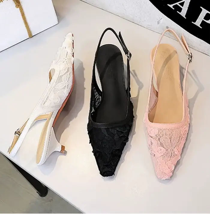 Escarpins à talon haut slingback pour femme