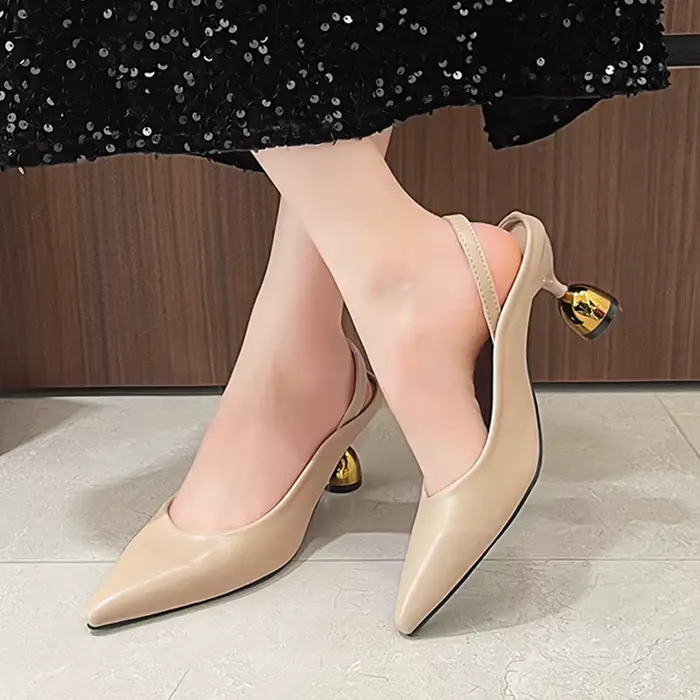 Sandales à talons hauts à bout pointu pour femmes