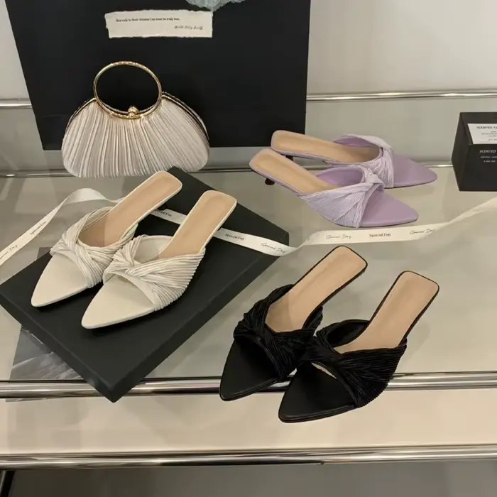 Bailamos femmes pantoufles d'extérieur chaussures à talons hauts 2025
