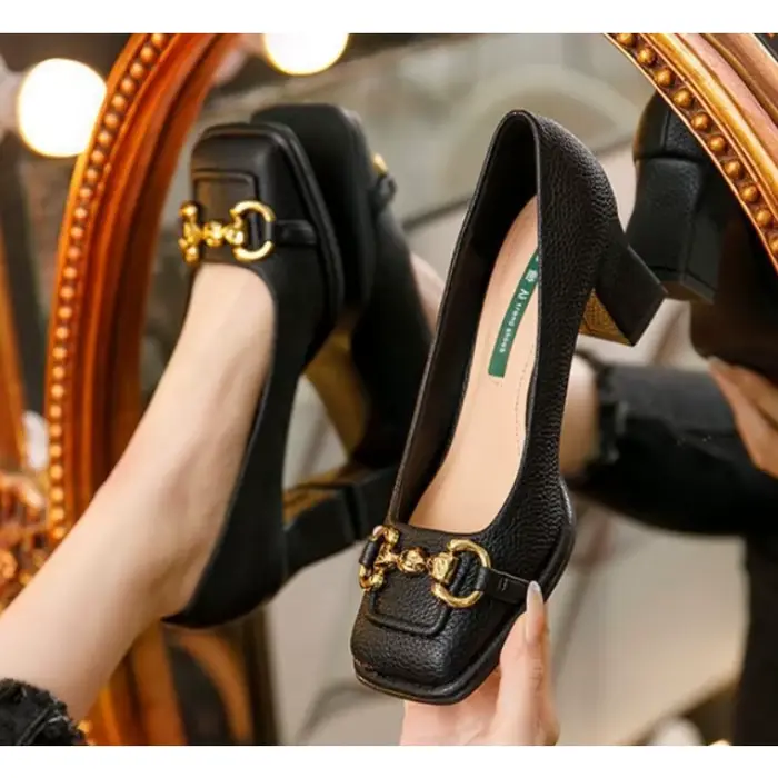 Escarpins à talons mi-hauts pour femmes
