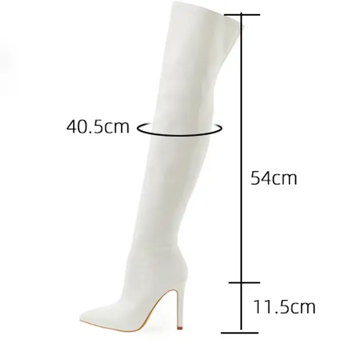 Chaussures pour femmes bottes pour femmes brodées à la main talons hauts Sexy bottes au-dessus du genou bout pointu Strippers dames bottes longues
