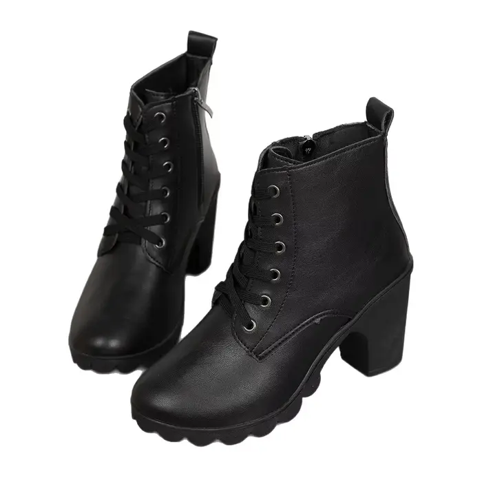 Bottines Chelsea à talons hauts et fermeture éclair latérale pour femme