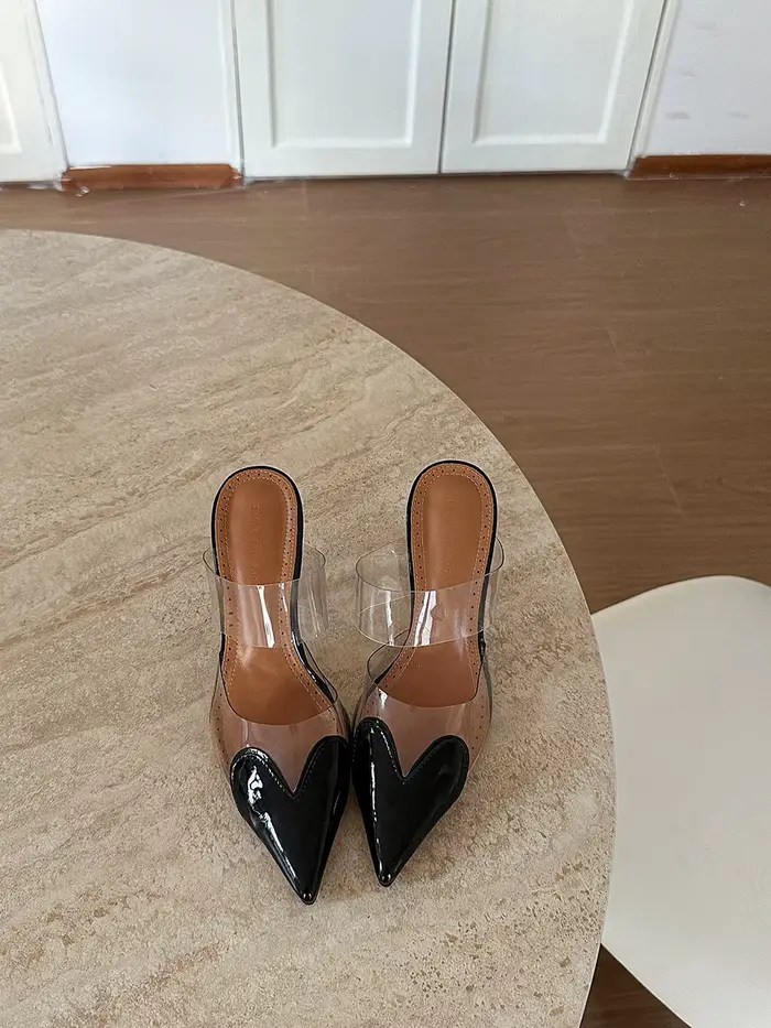 Chaussures à talons hauts sexy pour femmes, sandales, mules, escarpins à talon aiguille, noires, bla
