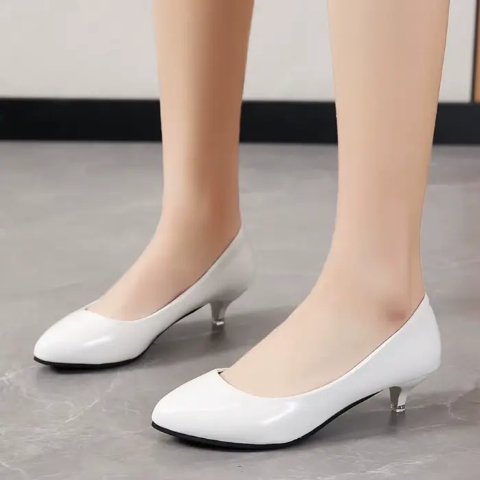 Escarpins femme bouche peu profonde bout pointu femmes chaussures printemps/automne mode élégant confortable mi talon