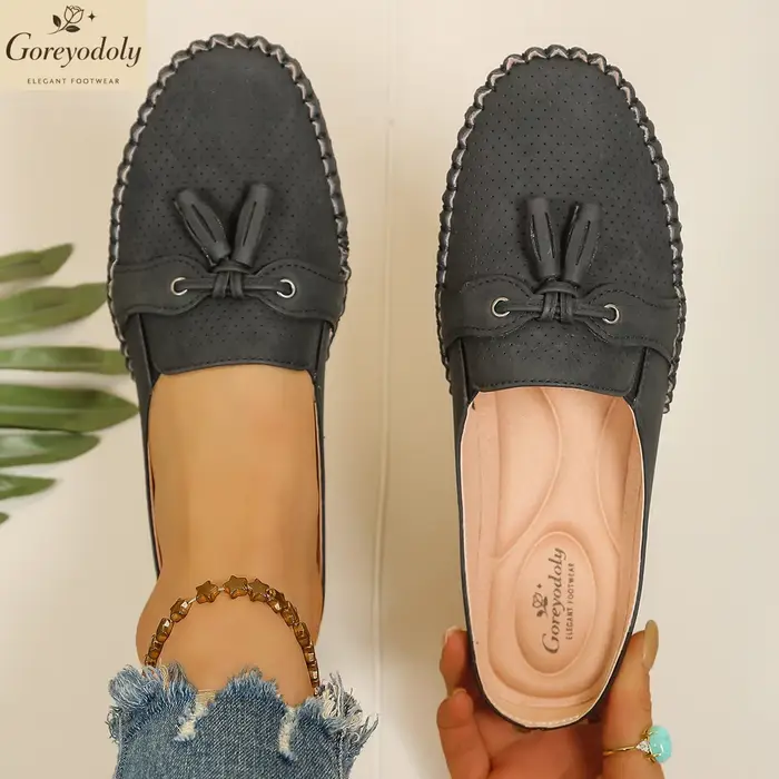 Goreyodoly – mules plates pour femmes