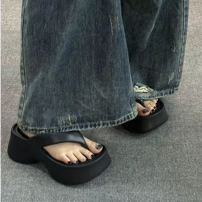 Sandales d'été à talon épais pour femme