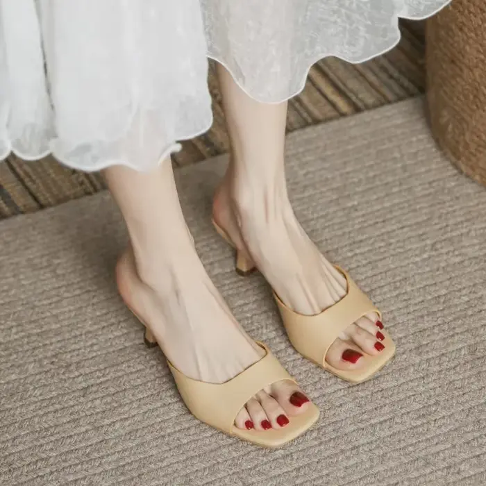Mules à talons pour femmes