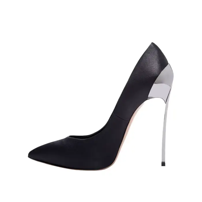 Arden Furtado-Escarpins pointus à talons fins en métal, chaussures à talons super hauts, peu profond