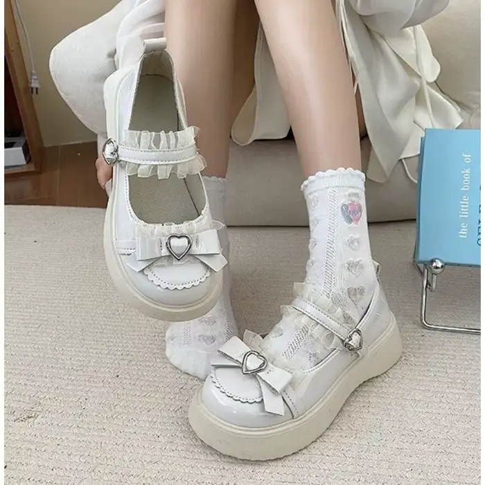 2025 nouvelle mode boucle femmes pompes printemps automne Mary Jane solide papillon noeud plate-form