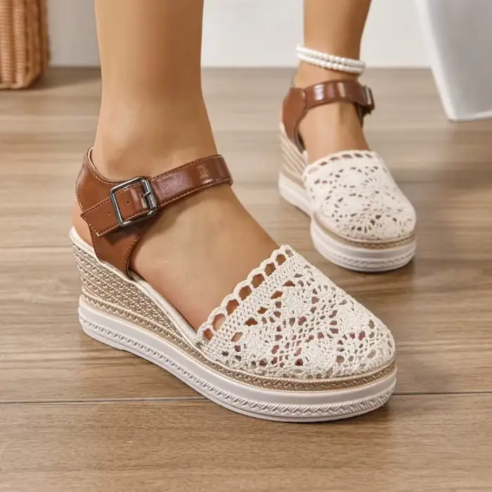 Femmes sandales 2025 été nouvelle mode toile