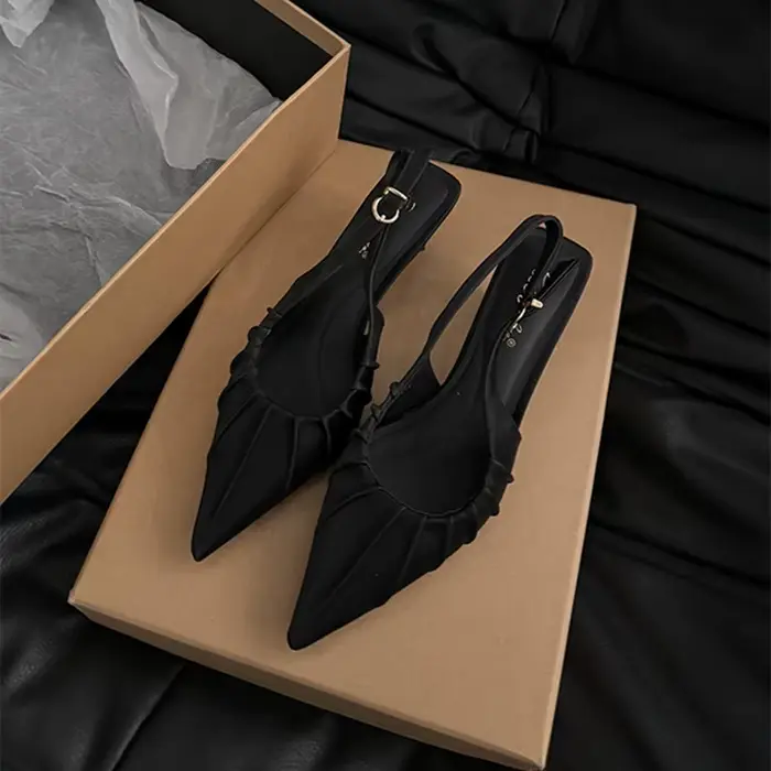 Bailamos-Sandales à bride arrière élégantes pour femmes, escarpins à talons temporels, chaussures pr