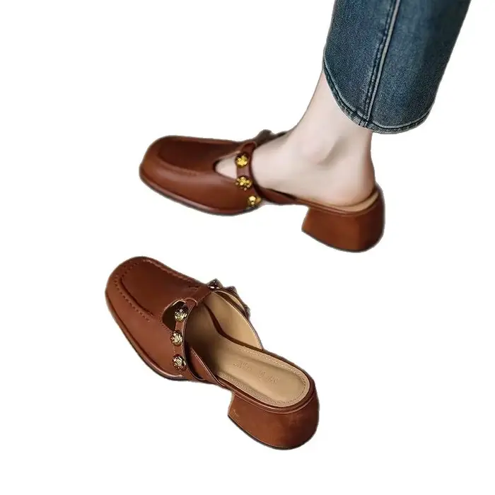 Mules à bride en T pour femmes