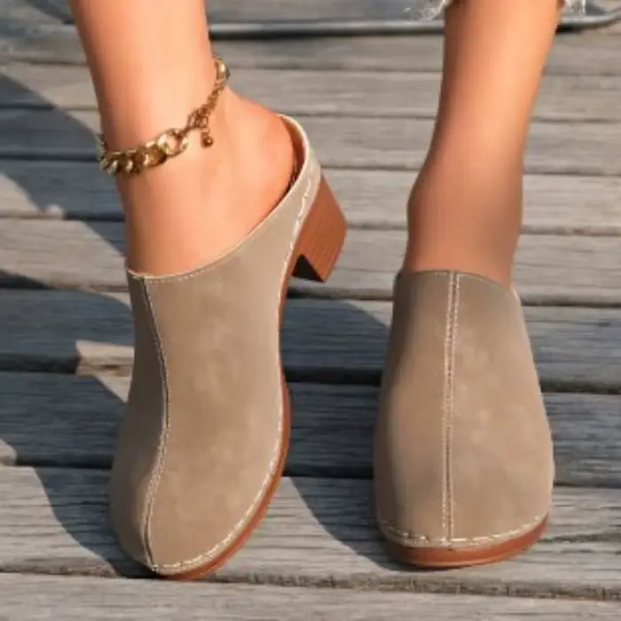 Nouvelles Sandales Compensées Vintage à Bout Fermé pour Femmes 2026 – Chaussures de Créateur à Plateforme Tendance Été