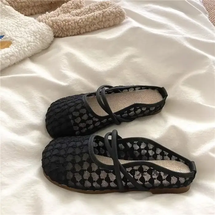 Mules chic en maille à bride unique
