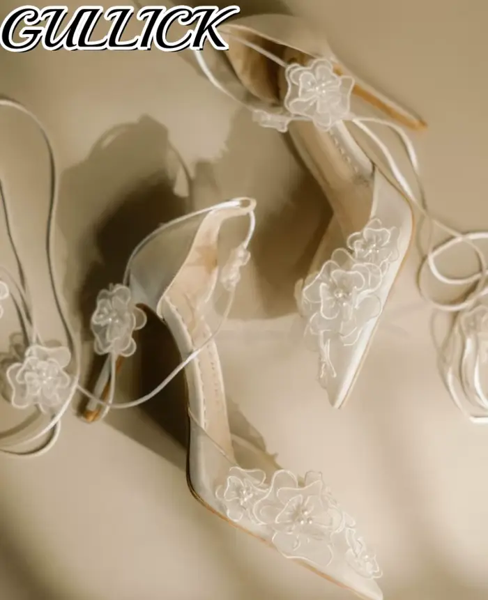 Sandales à talons en maille d'air pour femmes