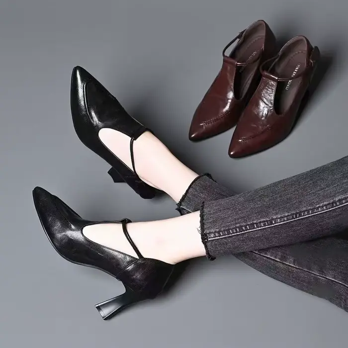 Femmes Talons Épais Chaussures
