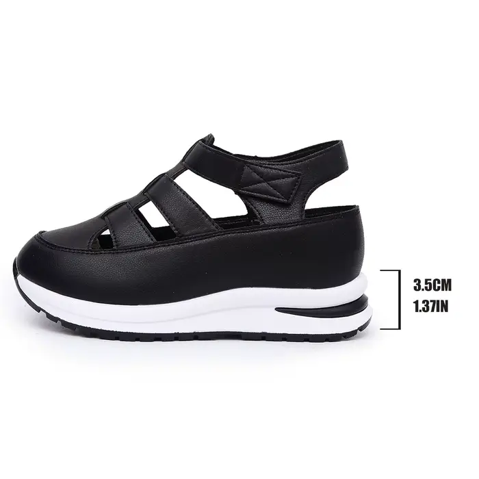 Sandales pour femmes, chaussures d'été, plateforme, talon compensé, gladiateur, confortables, décont