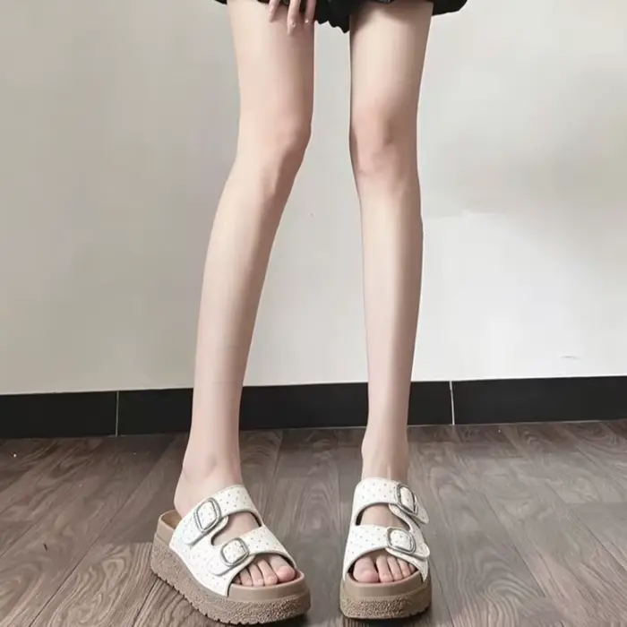 Nouvelles Chaussures Femme 2026 – Tongs Rétro à Plateforme Tendance pour Femme – Confortables, Idéales pour les Vacances, Chaussures Décontractées de Créateur – Zapatos Mujer