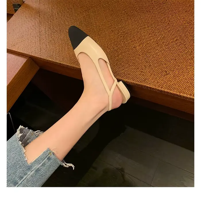 Chaussures à talons bas pour femmes
