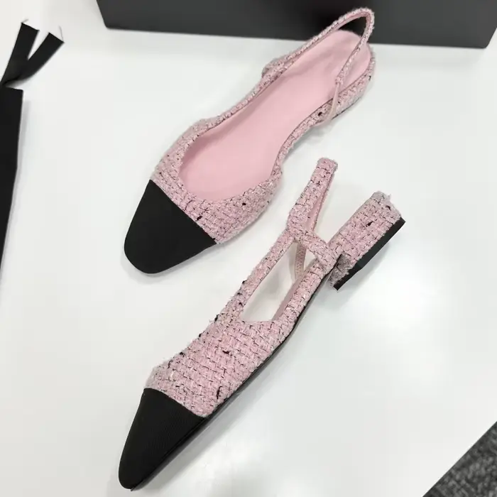 Sandales à talons bas pour femmes de haute qualité avec bandeau contrasté, élégantes et confortables