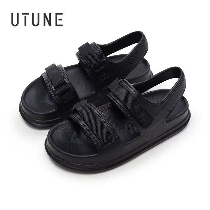 UTUNE femmes plate-forme sandales été mode diapositives semelle épaisse pantoufles antidérapantes co